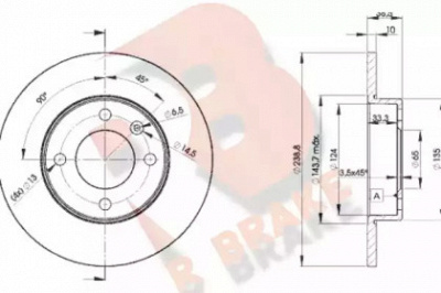 R BRAKE 78rbd23325 -